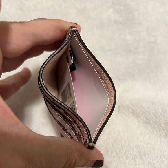 Pink Stars Kate Spade Card Wallet - Picture 6 of 10